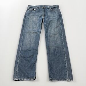 Levis‎ 505 Jeans Mens 38x32 Medium Wash Straight Fit Blue Denim